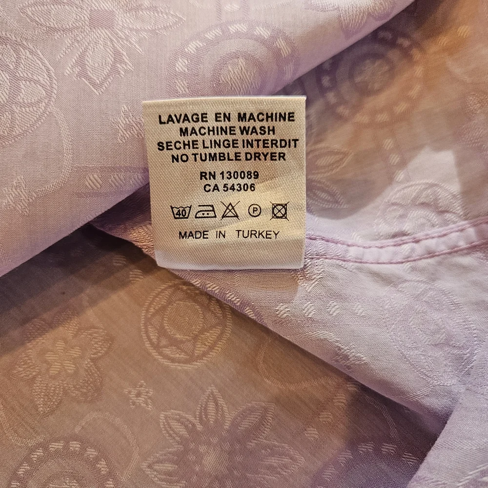 Jared Lang Men's Purple Patterned Sz2 - Picture 10 of 10